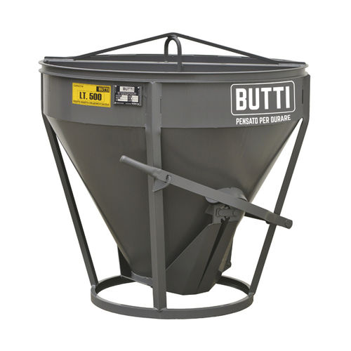 锥形混凝土料斗 - 207U - BUTTI - 底部开口 / 集中卸货