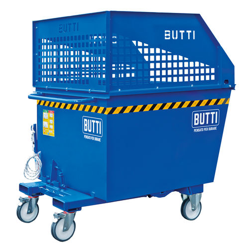 废料倾卸斗 - 77B2200R - BUTTI - 叉车 / 用于堆垛机 / 带轮