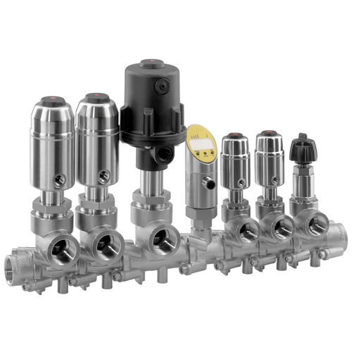 调节阀门 - 553 - GEMÜ Gebrüder Müller Apparatebau GmbH & Co. KG - 球心截止 / 手动 / 气动