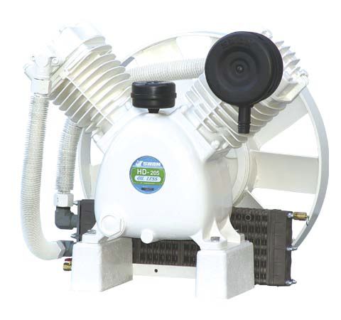 活塞压缩机 - HD series - SWAN AIR COMPRESSOR - 空气 / 电动式 / 固定式