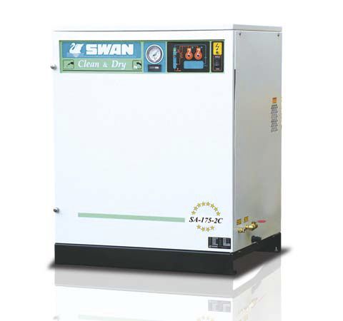 活塞压缩机 - DT series - SWAN AIR COMPRESSOR - 空气 / 电动式 / 固定式