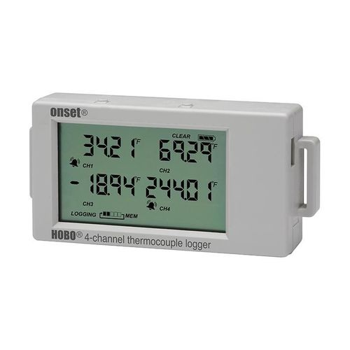 温度数据采集器 - HOBO UX120 - ONSET - USB / LCD显示 / 用于热电偶