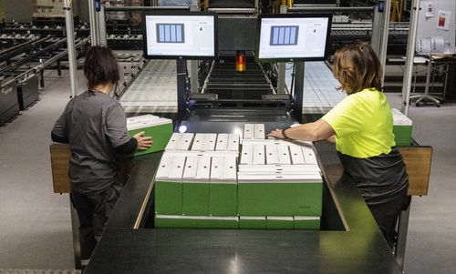 半自动卸垛机 - VANDERLANDE - 机器人 / 货盘 / 用于仓库