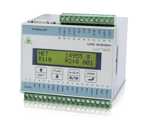 模拟输出重量发送器 - UWT 600 - Pavone sistemi - ModBUS RTU / DIN导轨安装式