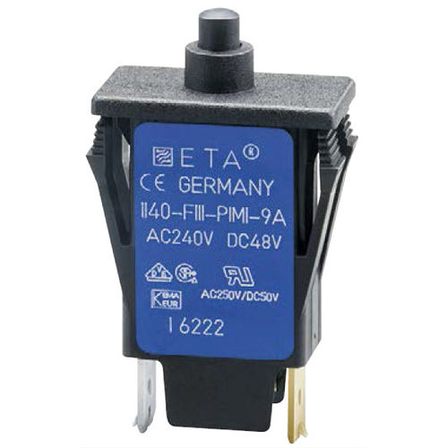 热量断路器 - 1140-F, 1140-G series - E-T-A - 手动复位 / 单极 / 按钮开关