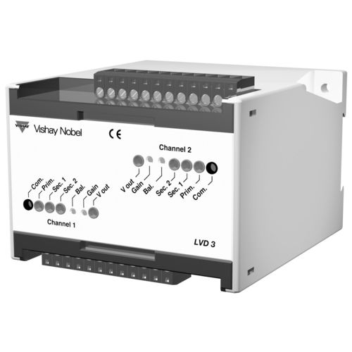 DIN导轨信号调节器 - LVD 3 - Vishay Nobel Transducers - 用于 LVDT 换能器