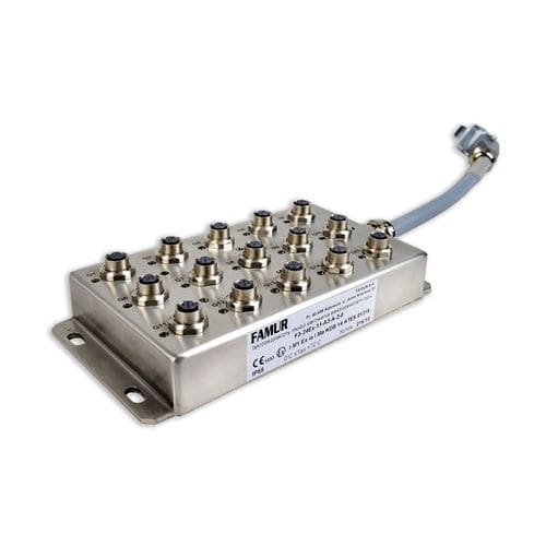 数字I/O模块 - F3-24Ex - FAMUR - RS-485 / 用于控制液压阀 / 墙壁