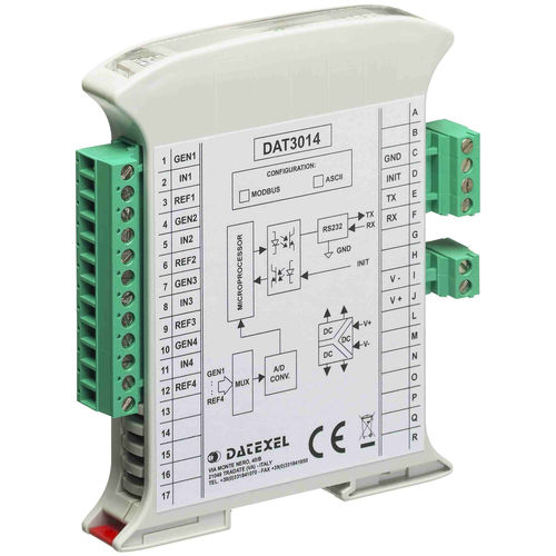 数字I/O模块 - DAT3011 - DATEXEL SRL - 模拟 / RS-485 / MODBUS