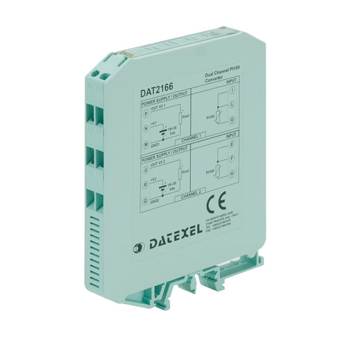 模拟变换器 - DAT2166 - DATEXEL SRL - 双模拟输出 / 用于RTD传感器 / DIN导轨