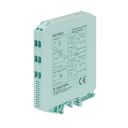 信号变换器 - DAT5022 - DATEXEL SRL - 电压/电流 / 1 个模拟输入端口 / 双模拟输出