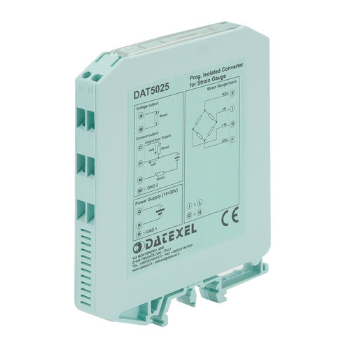 模拟变换器 - DAT5025 - DATEXEL SRL - 1 个模拟出口 / 称重传感器用 / DIN导轨