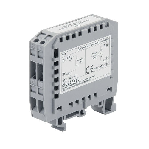 电流回路模拟信号发送器 - DAT511 - DATEXEL SRL - DIN导轨 / 自供电 / 电镀绝缘