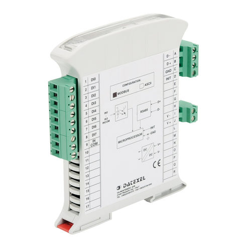 数字输入模块 - DAT3148-8 - DATEXEL SRL - ModBUS RTU / RS-485 / 8路输入