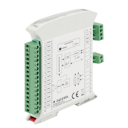 模拟输入模块 - DAT3017-I - DATEXEL SRL - ModBUS RTU / RS-485 / RS-232