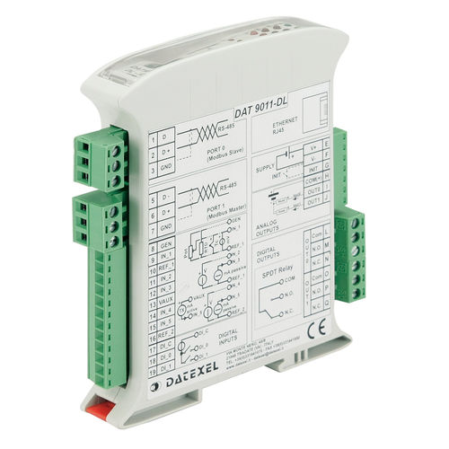 多通路数据采集系统 - DAT9011-DL - DATEXEL SRL - DIN导轨 / Modbus RTU 从式 / 以太网