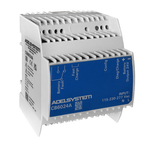 配电电池充电器 - CB6024A - ADELSYSTEM - 用于太阳能应用 / 门禁 / DIN导轨安装式