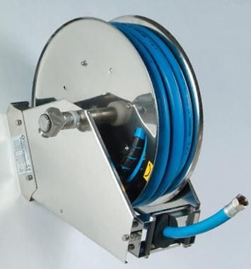 卷管器 - AUTO X3 - SAURO ROSSI & C. Snc - Avvolgitubo Hose-reel - 自动收缩 / 墙面式 / 不锈钢