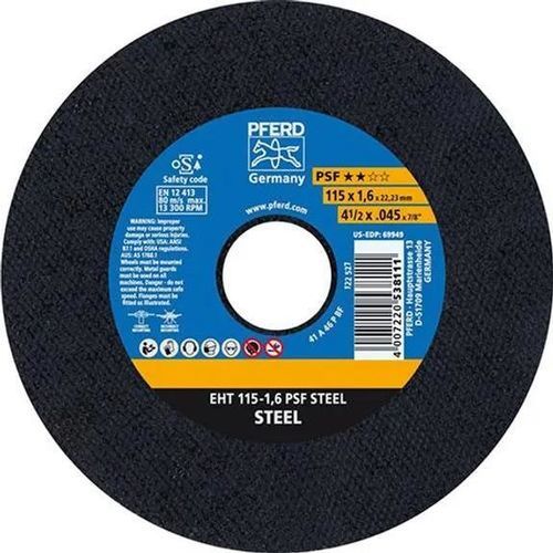金属切削盘 - EHT 115-1,6 PSF - PFERD - 用于钢材 / 细薄 / 用于角磨机