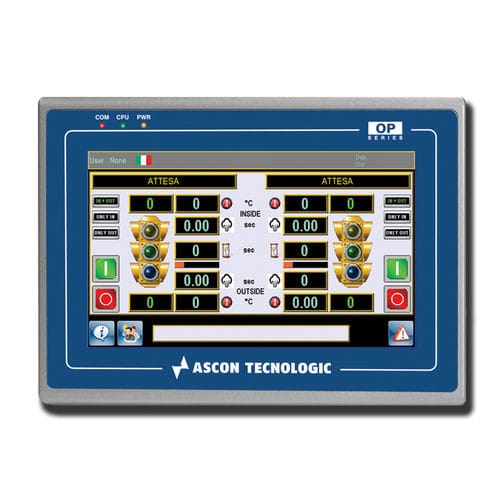 触摸屏用户界面 - OPMT 8090XE - ASCON TECNOLOGIC - 面板式 / 1024 x 768 / TFT LCD