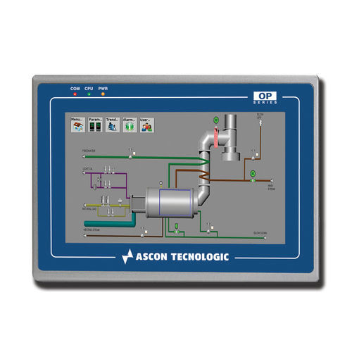 电阻式触摸屏用户界面 - OPMT 8072IP - ASCON TECNOLOGIC/意大利Ascon - 面板式 / 800 x 480 / 双核
