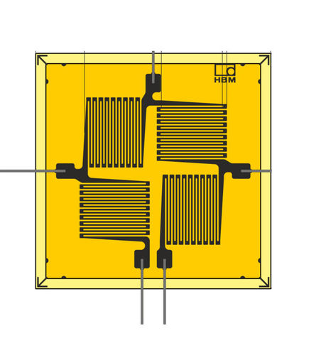 电阻式应变仪 - VY series  - HBM Test and Measurement/德国HBM - 圆花型 / 用于应力分析 / 全桥