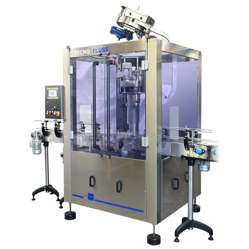 旋转旋盖机 - MTR 6 &ndash; T6 &ndash; VP - SEVEN FLUSS S.r.l. - PLC控制 / 食品行业 / 化工