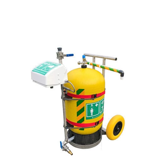 移动式工业淋浴器 - MBK 28 - Matcon B.V. - 塑料 / 带洗眼器 / 室内