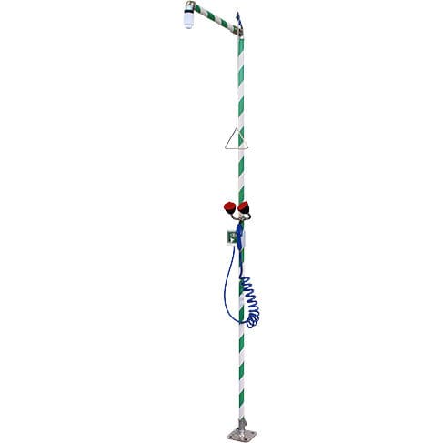 落地工业淋浴器 - MB 150/15 1" - Matcon B.V. - 塑料 / 带洗眼器 / 室内