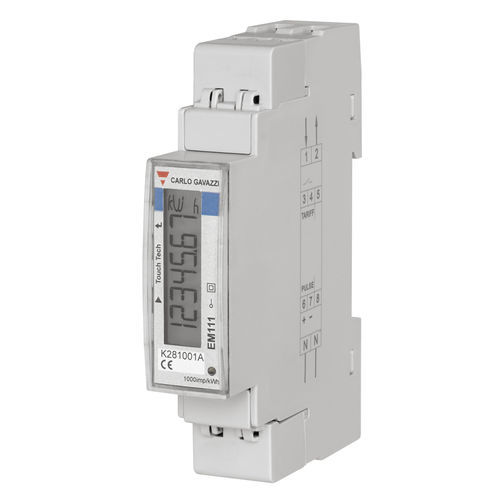 单相电能表 - EM111DINAV51XS1X - CARLO GAVAZZI - DIN导轨 / MODBUS