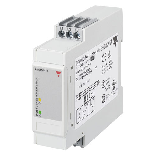 电压监控继电器 - DPA01CM44 - CARLO GAVAZZI - 频率 / 相位 / 断相