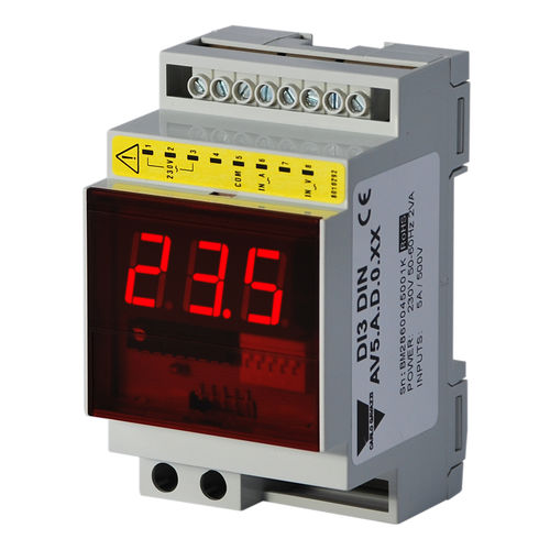 交流电式指示器 - DI3DINAV1AA0XX - CARLO GAVAZZI - 数字 / DIN导轨 / 紧凑型