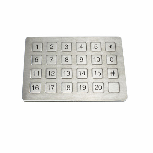 24键式数字键盘 - KP9 - HONGKONG KOON TECHNOLOGY LTD - 面板式 / 不锈钢 / 橡胶