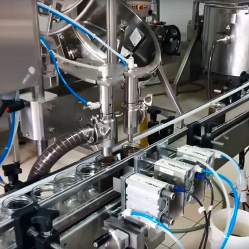 自动灌装生产线 - LINE 66 - Telm srl - 试验罐 / 罐子式 / 用于食品