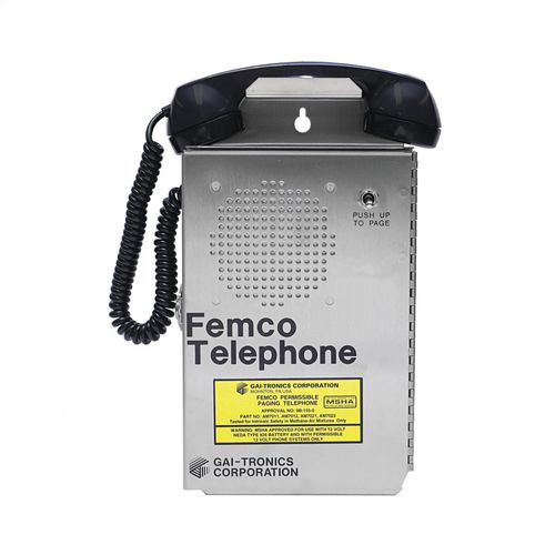 地下矿工业电话机 - AM7009 - GAI-TRONICS - 不锈钢 / 对讲机 / 便携式