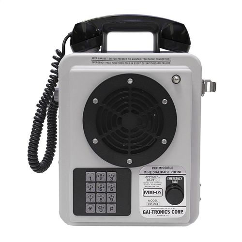 地下矿工业电话机 - 491-204 - GAI-TRONICS - 急救 / 对讲机