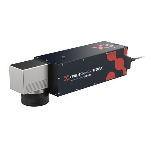 光纤激光打标机 - XpressMark MOPA&trade; - Telesis Technologies, Inc - MOPA激光 / 黄铜 / 用于塑料