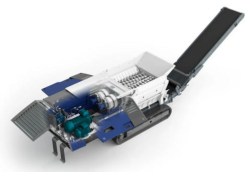 移动式轧碎机 - Urraco 4000 series - Lindner Recyclingtech GmbH - 双轴式 / 废料 / 用于木材