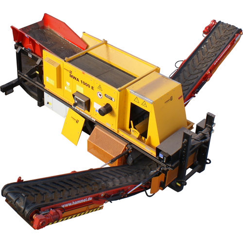 废料分离器 - MWA 1000 E - HAMMEL Recyclingtechnik GmbH - 滚筒