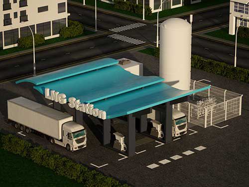 液化天然气（LNG）移动供给站 - Cryo Star - 固定