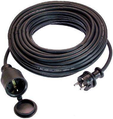 挠性电线延长线 - 16 A, 250 V, 5 - 50 m - as - Schwabe GmbH - 橡胶