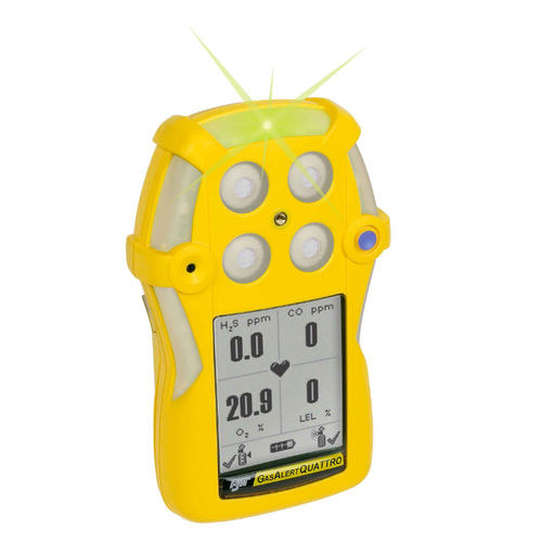 多种气体探测器 - GasAlertQuattro - Honeywell analytics/霍尼韦尔 - CO / H2S / 便携式