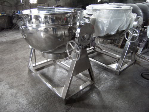 制药业工业蒸煮锅 - ZHEJIANG XINGSHENG MACHINERY CO.,LTD - 不锈钢 / 倾斜