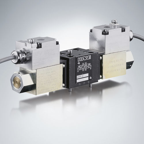 手动液压分配器 - NSWP 2 series - HAWE Hydraulik SE/哈威 - 螺线管驱动 / 比例 / 紧凑型