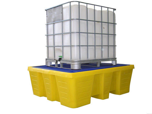 IBC集装桶盛漏托盘 - max. 2 500 x 1 300 x 580 mm | LB series - Engels Manutention et Environnement - 塑料