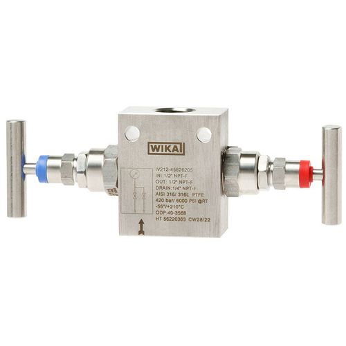 手动阀门 - IV2 series - WIKA Alexander Wiegand SE & Co. KG - 制动 / 出血 / 用于水