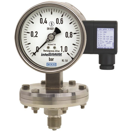 表盘压力计 - PGT43HP.1 series - WIKA Alexander Wiegand SE & Co. KG - 螺纹 / 不锈钢 / 膈膜