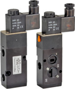 先导式气动分配器 - 9385 E, 9485 E - Avcon Controls PVT. Ltd. - 螺线管驱动 / 2位3通型 / 2位5通