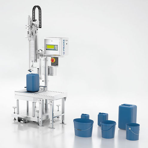 半自动灌装机 - EFS 51 - FRICKE Abfülltechnik GmbH & Co. KG - 罐子式 / 罐 / 用于桶