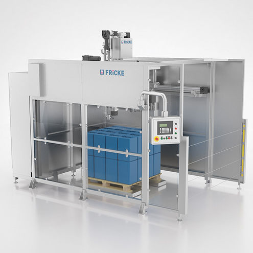 自动灌装机 - FFS 20 - FRICKE Abfülltechnik GmbH & Co. KG - 油桶托盘 / 用于液体