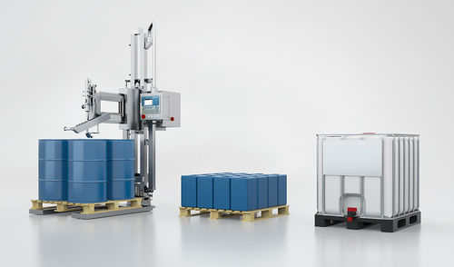 自动灌装机 - FFS 31 - FRICKE Abfülltechnik GmbH & Co. KG - IBC / 柱式 / 用于美容产品